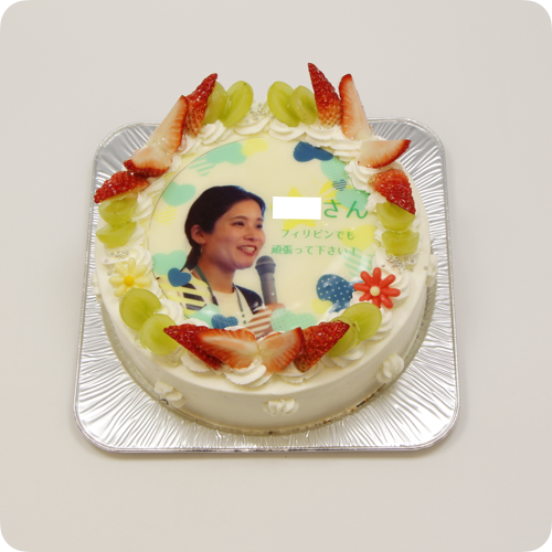 プリントケーキ【6号・18cm／6~8名様用】