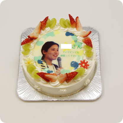 プリントケーキ【6号・18cm／6~8名様用】