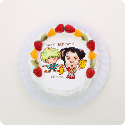 コラボケーキ（人物2体）【6号・18cm／6~8人様用】