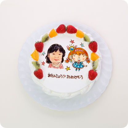 コラボケーキ（人物2体）【6号・18cm／6~8人様用】