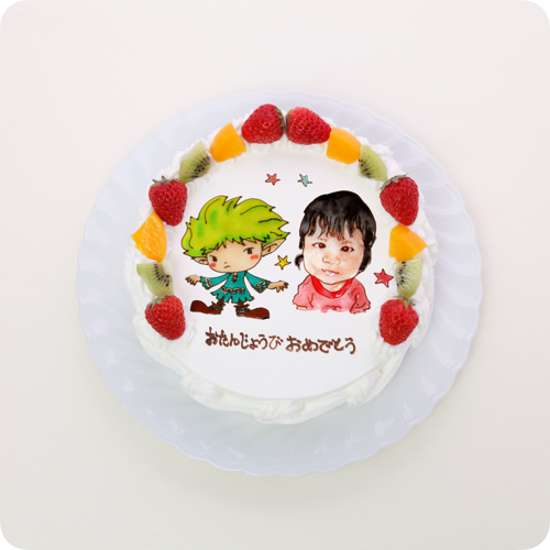 コラボケーキ（人物2体）【6号・18cm／6~8人様用】