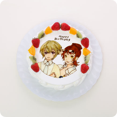 イラストケーキ（キャラクター２体）【6号・18cm／6~8人様用】