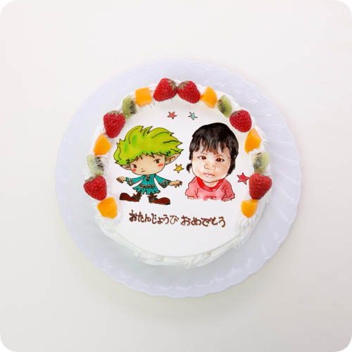 コラボケーキ（人物2体）【6号・18cm／6~8人様用】
