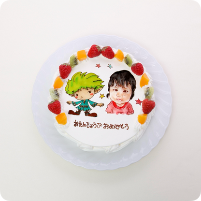 コラボケーキ（人物2体）【6号・18cm／6~8人様用】