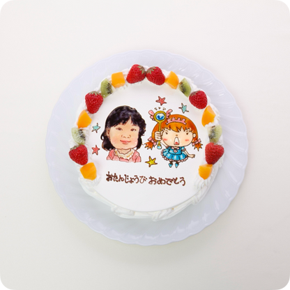 コラボケーキ（人物2体）【6号・18cm／6~8人様用】