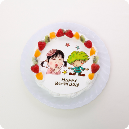 コラボケーキ（人物2体）【6号・18cm／6~8人様用】