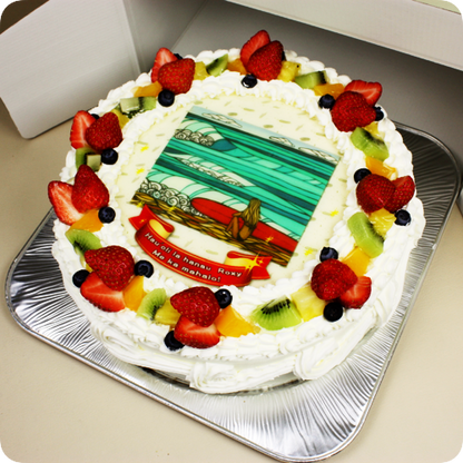 プリントケーキ【8号・24cm／12~15名様用】