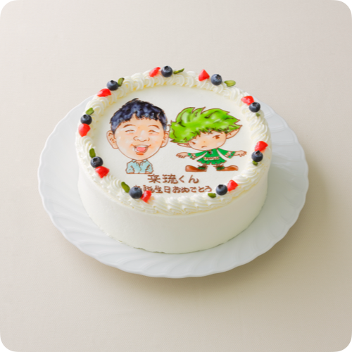 コラボケーキ（キャラクター2体）【9号・27cm／15~20人様用】