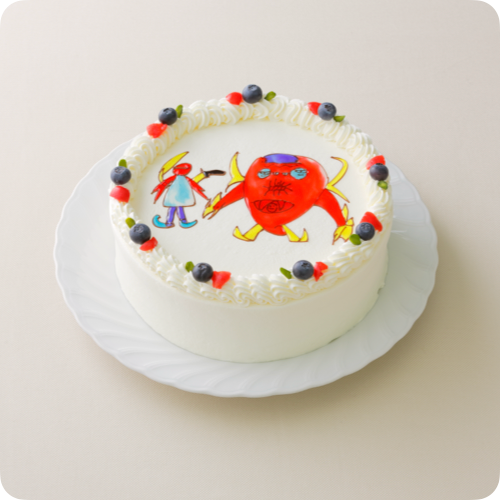 イラストケーキ（キャラクター3体）【8号・24cm／12~15人様用】