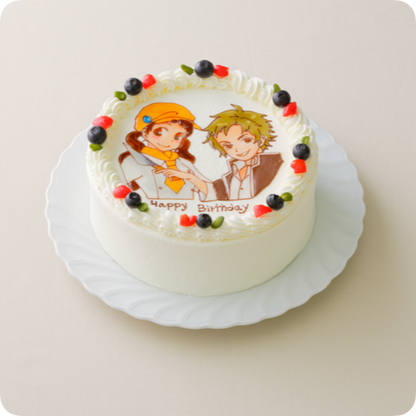 イラストケーキ（キャラクター3体）【8号・24cm／12~15人様用】
