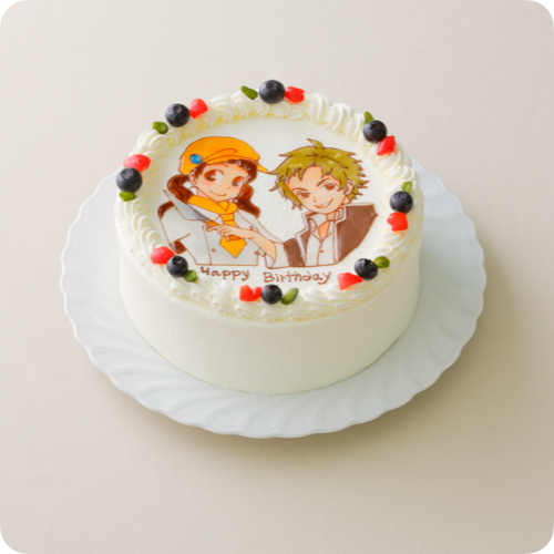 イラストケーキ（キャラクター2体）【7号・21cm／10~12人様用】