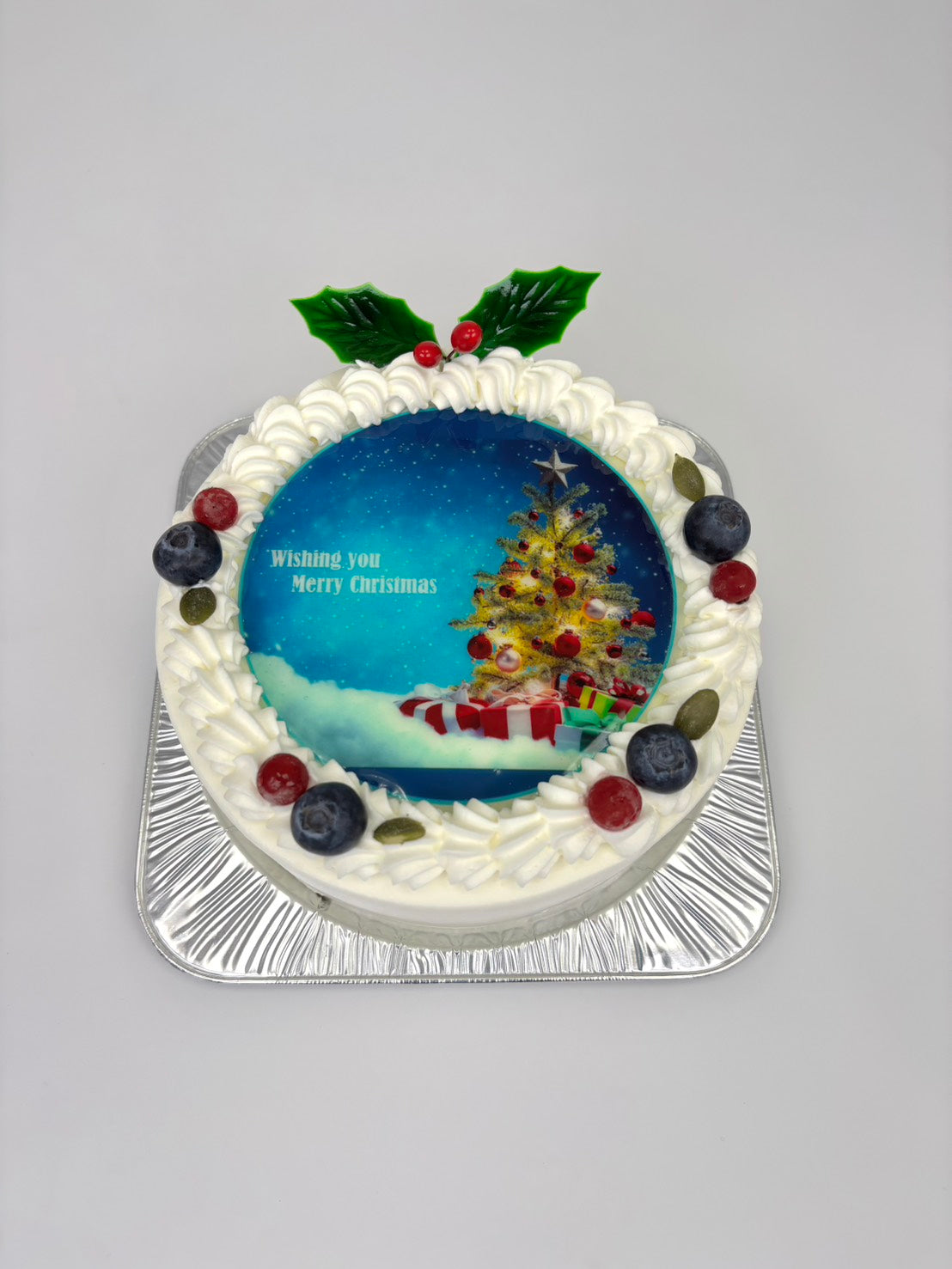 クリスマスプリントケーキ【5号・15cm／3~4名様用】