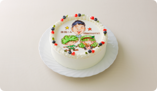 コラボケーキ（キャラクター3体）【10号・30cm／20人様~用】