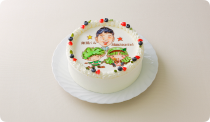 コラボケーキ（キャラクター3体）【10号・30cm／20人様~用】