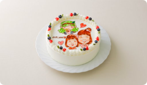 コラボケーキ（キャラクター3体）【10号・30cm／20人様~用】